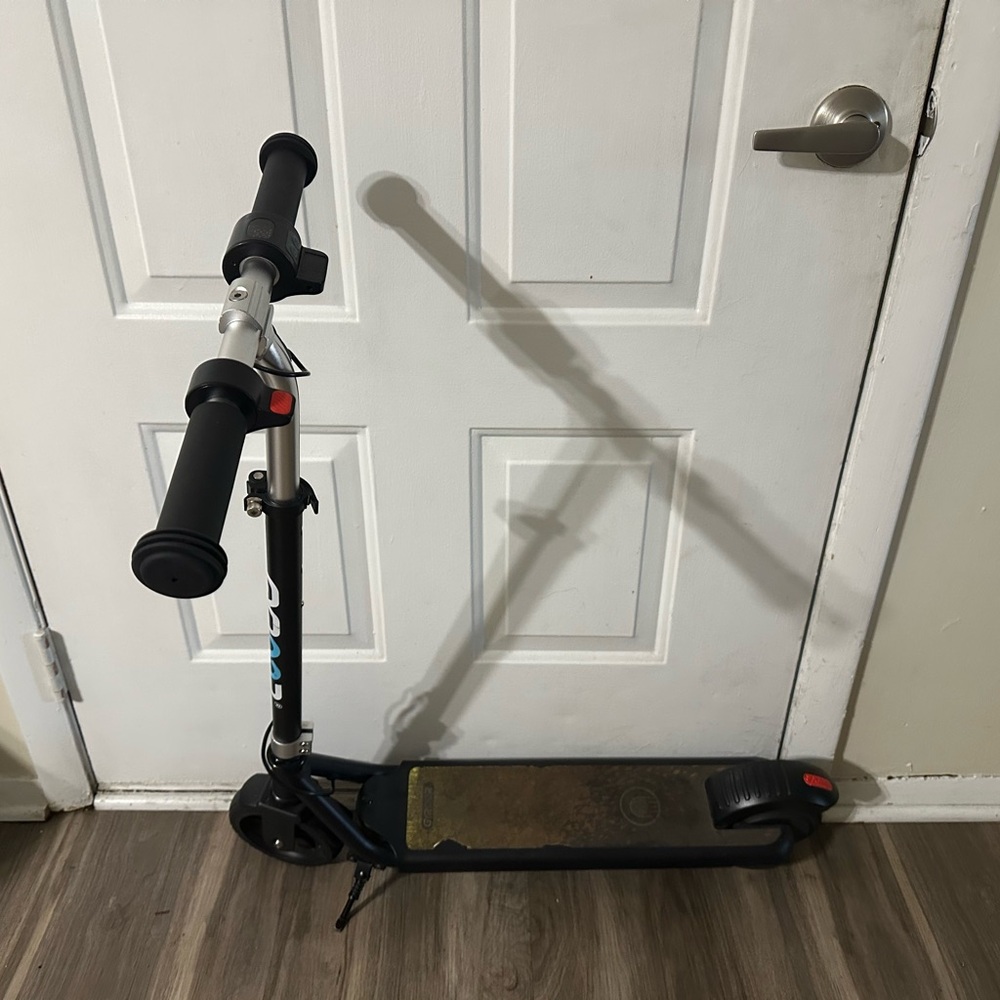 Black and Silver Electric Scooter